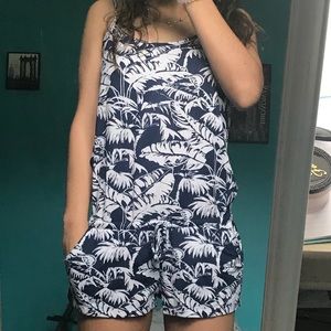 Tropical Romper w/ Pockets